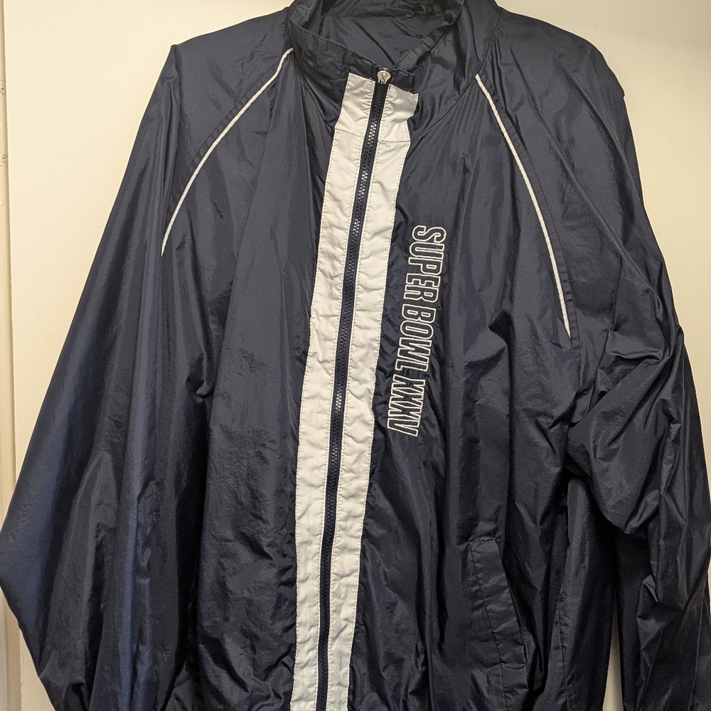 Super Bowl XXXV 2001 in Tampa Puma Zip Windbreaker Jacket XL
